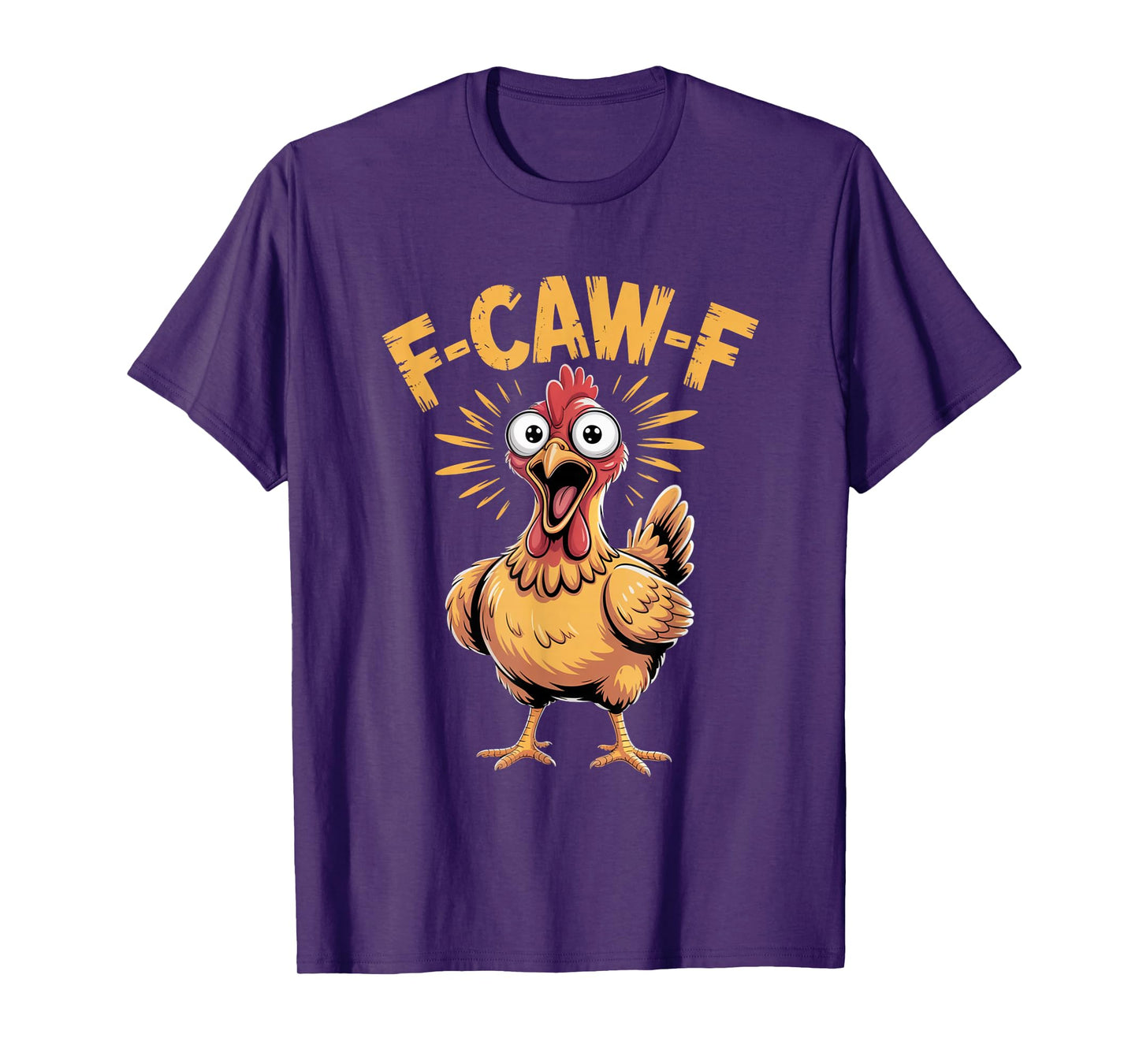Halloween F Caw F Black Chicken Funny Crow T-Shirt