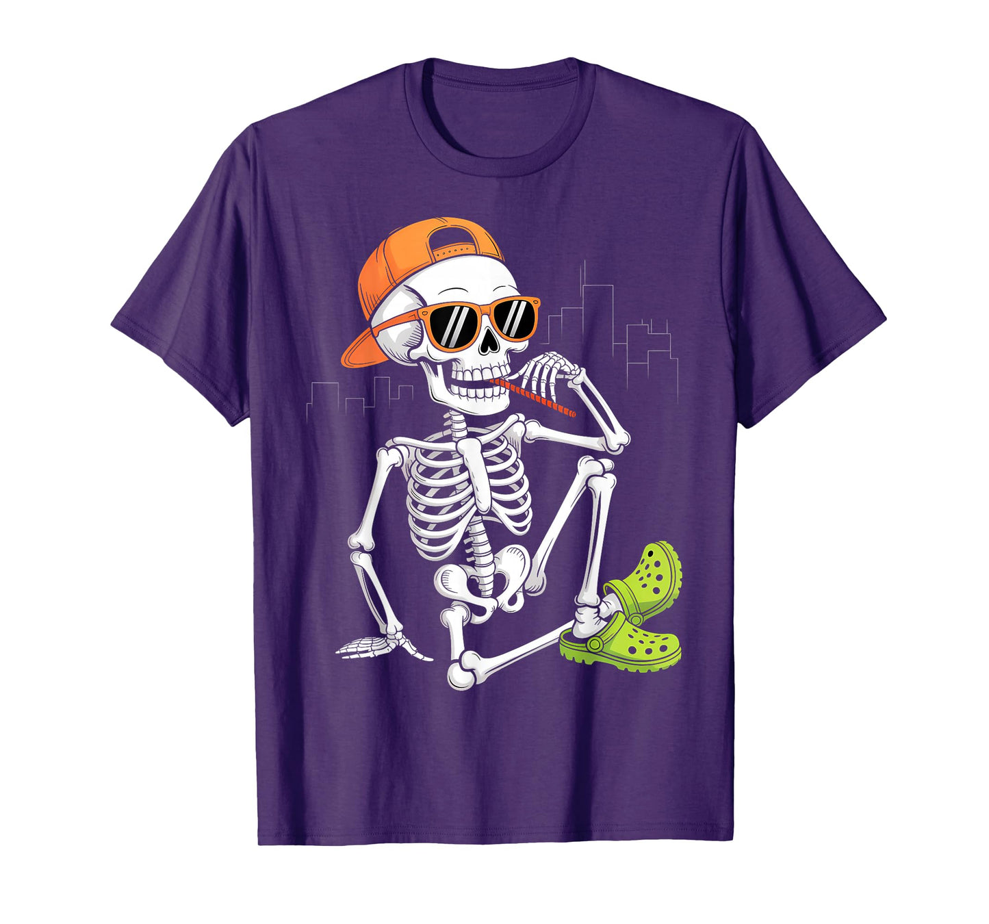 Halloween Skeleton Chilling Costume T-Shirt