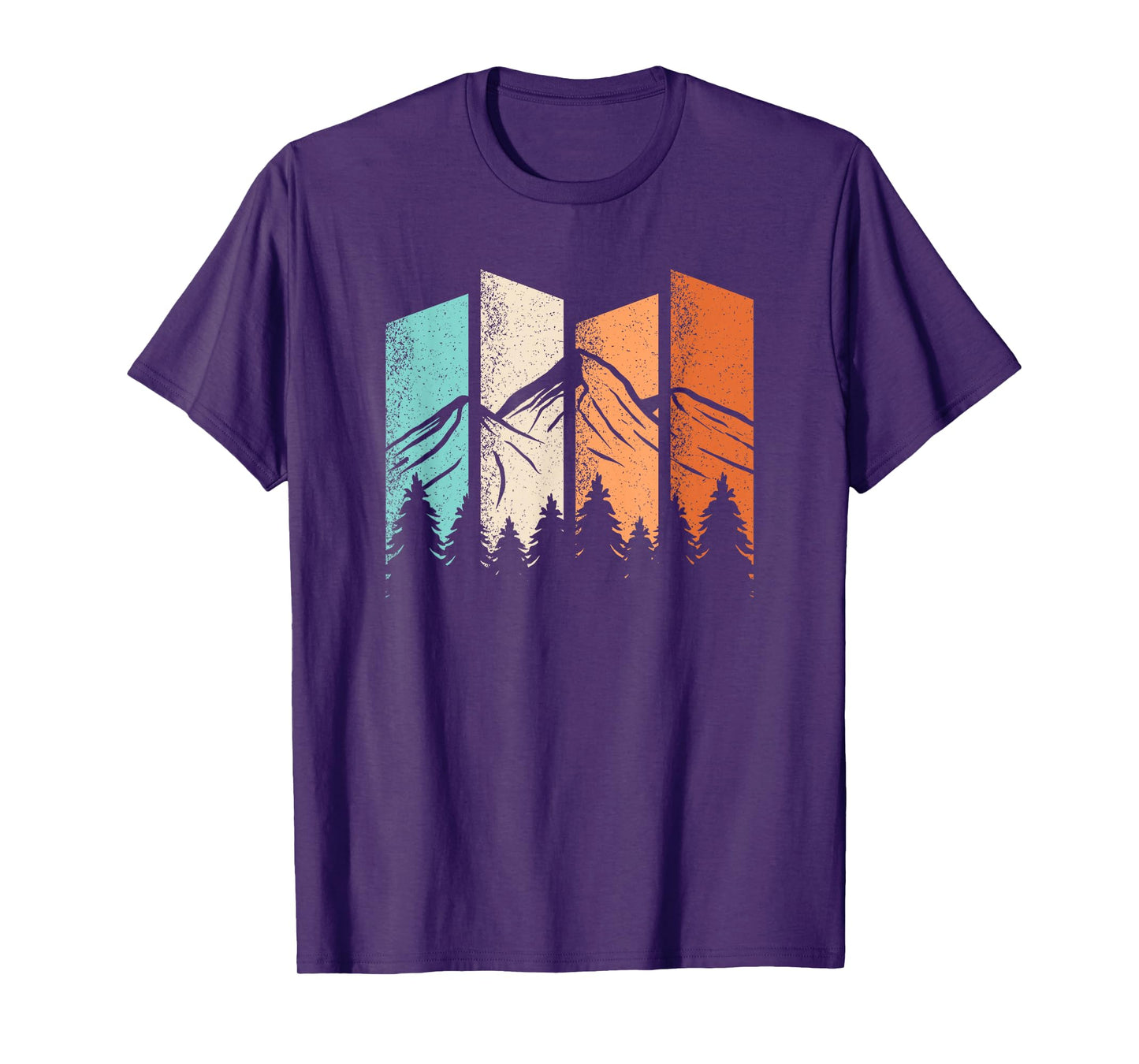 Retro Camping Hiking Nature Landscape Outdoor Men Women T-Shirt