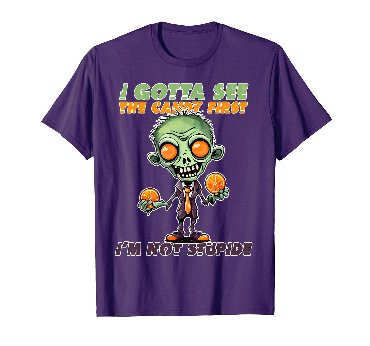 I Gotta See The Candy First Halloween, Skeleton, Zombie T-Shirt