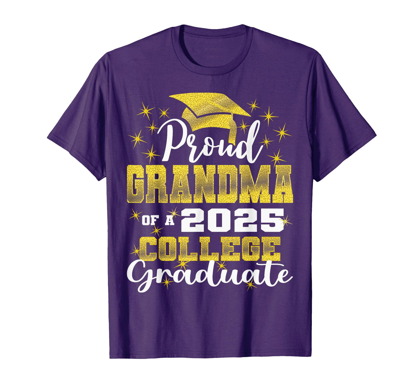 Proud Grandma of 2025 College Graduate Family 24 Graduation T-Shirt