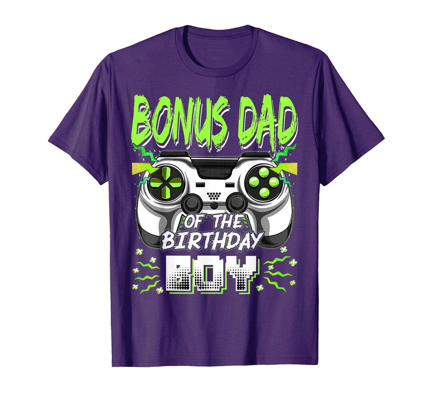 Bonus Dad Of The Birthday Boy Video Game Bday Party T-Shirt