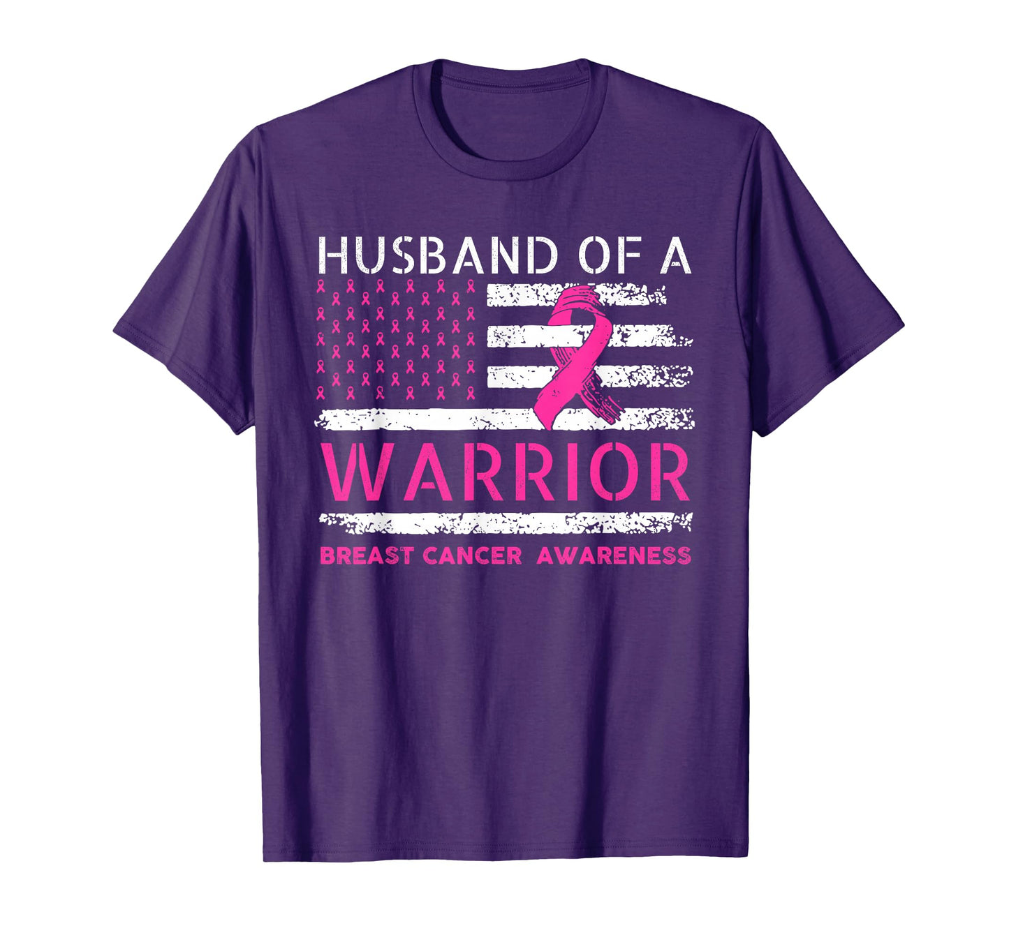 Husband of A Warrior Breast Cancer Awareness Support Squad T-Shirt