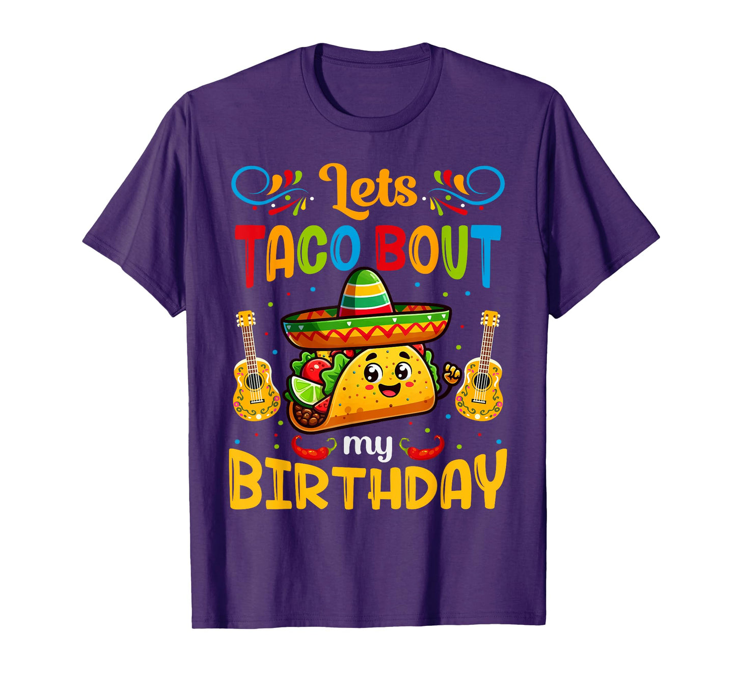 Let's Taco About My Birthday Taco Birthday Taco Lovers Boys T-Shirt