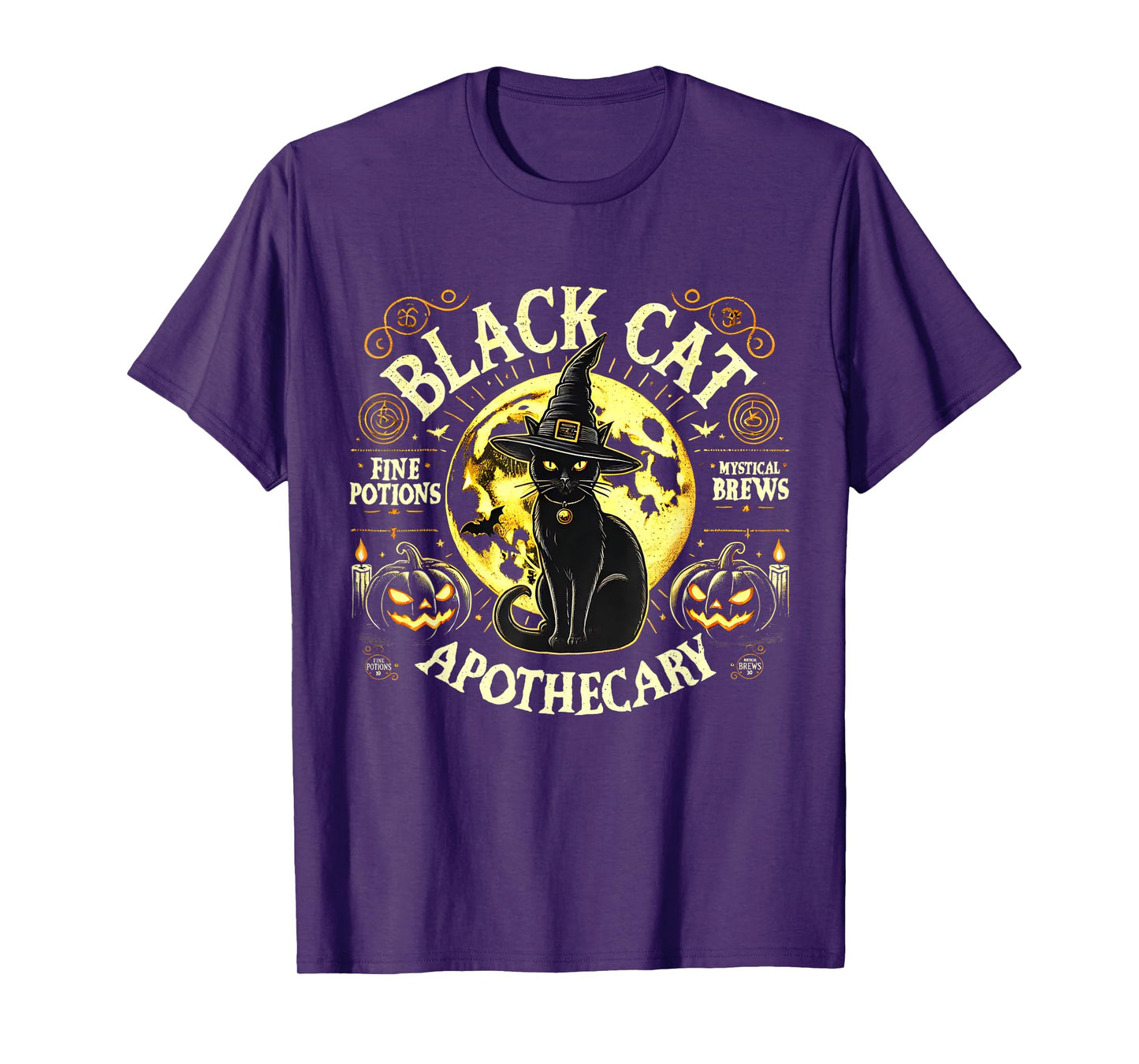 Salem The Cat Black Cat Apothecary Halloween Men Women T-Shirt