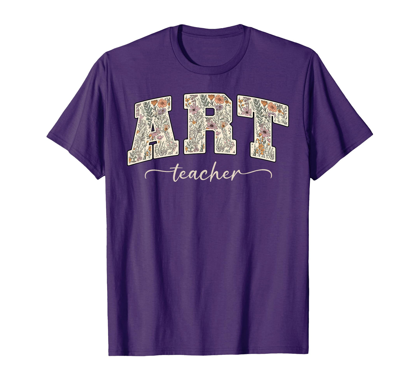 Art Teacher Floral Artist Wildflower Painter Teacher T-Shirt