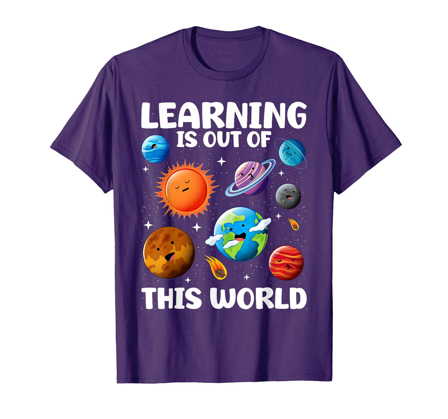 Learning Is Out Of This World Space Planets Teacher Student T-Shirt