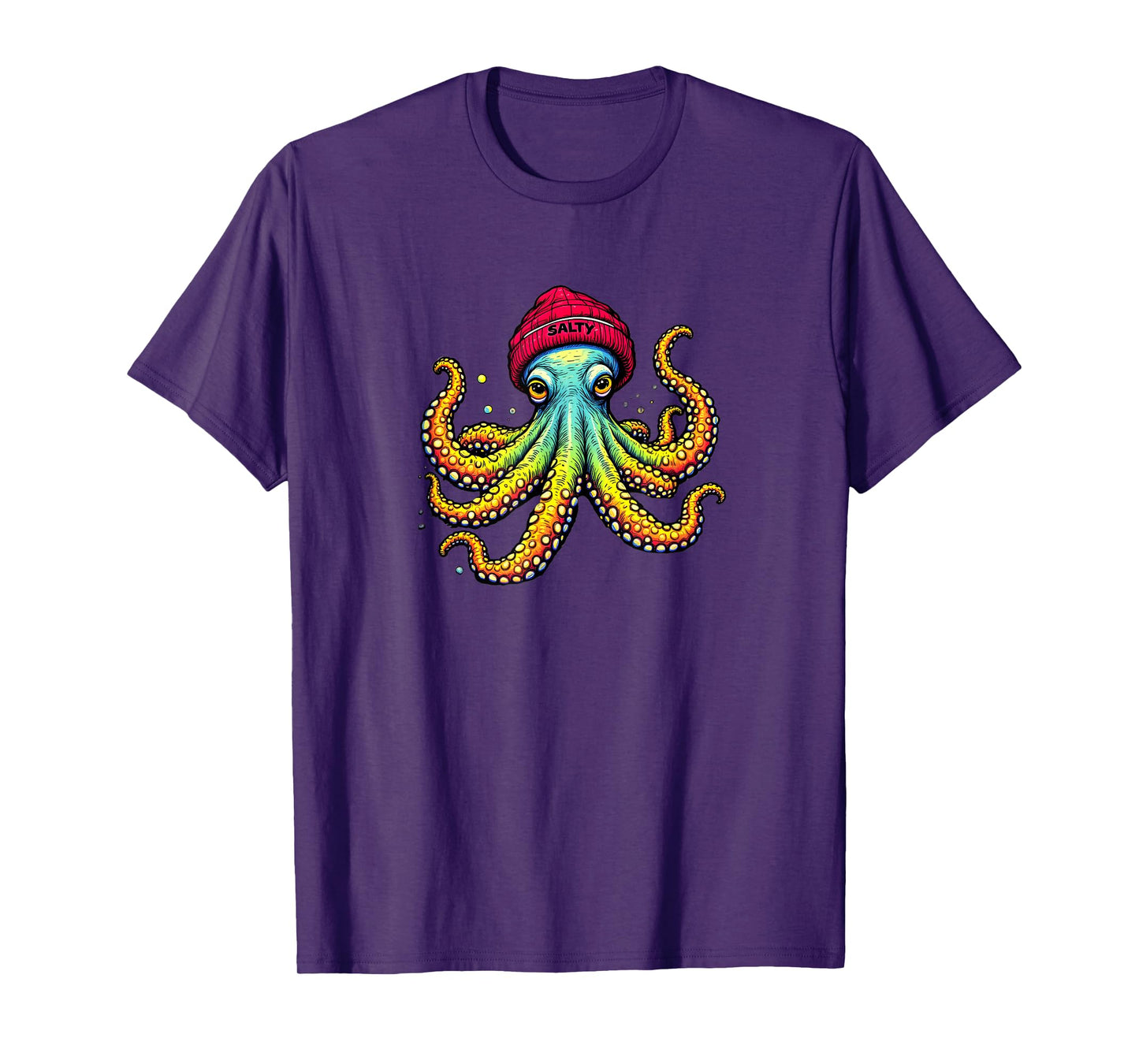 Salty Octopus Beachwear for Men or Women T-Shirt