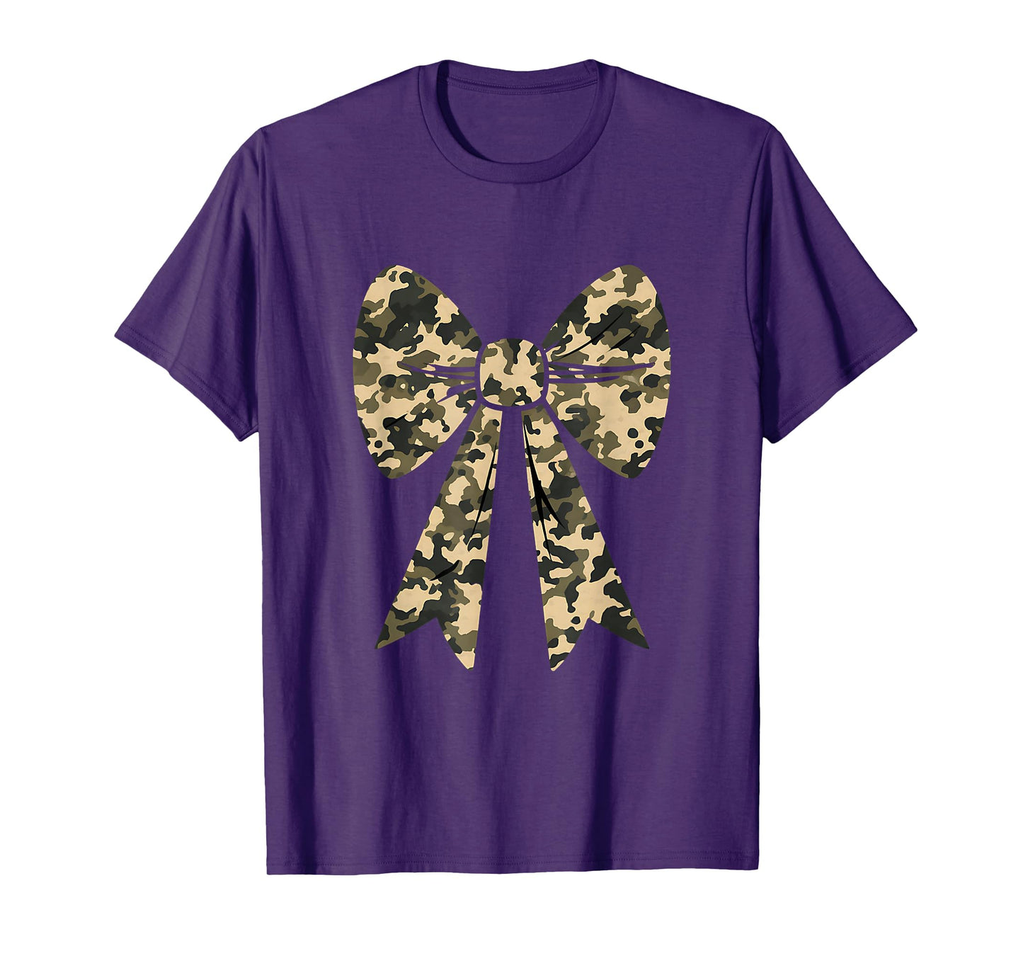 Camouflage Old Camo Bow Camo Coquette Bow Hunting Women Girl T-Shirt
