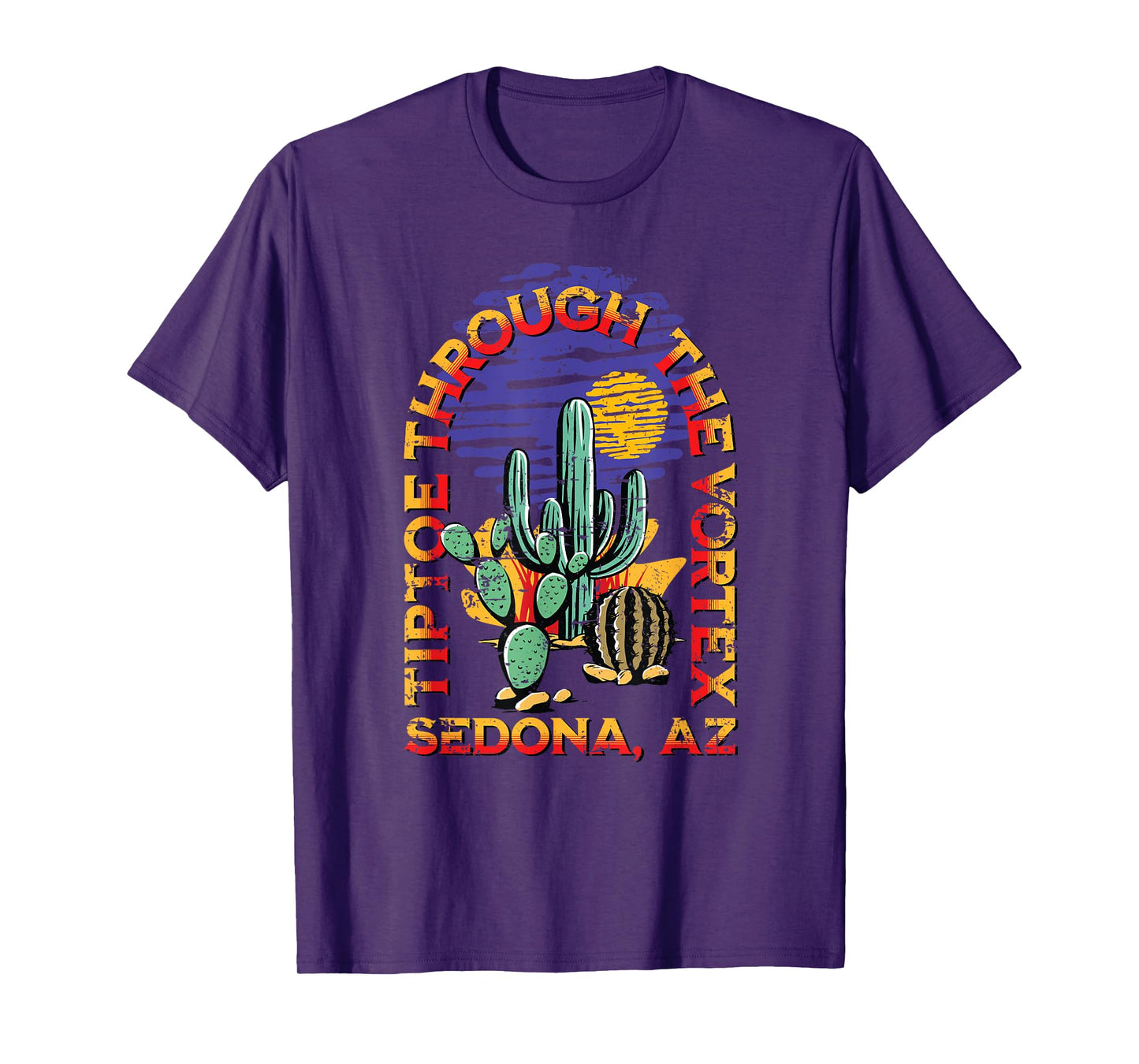 Fun Sedona AZ Distressed Design T-Shirt