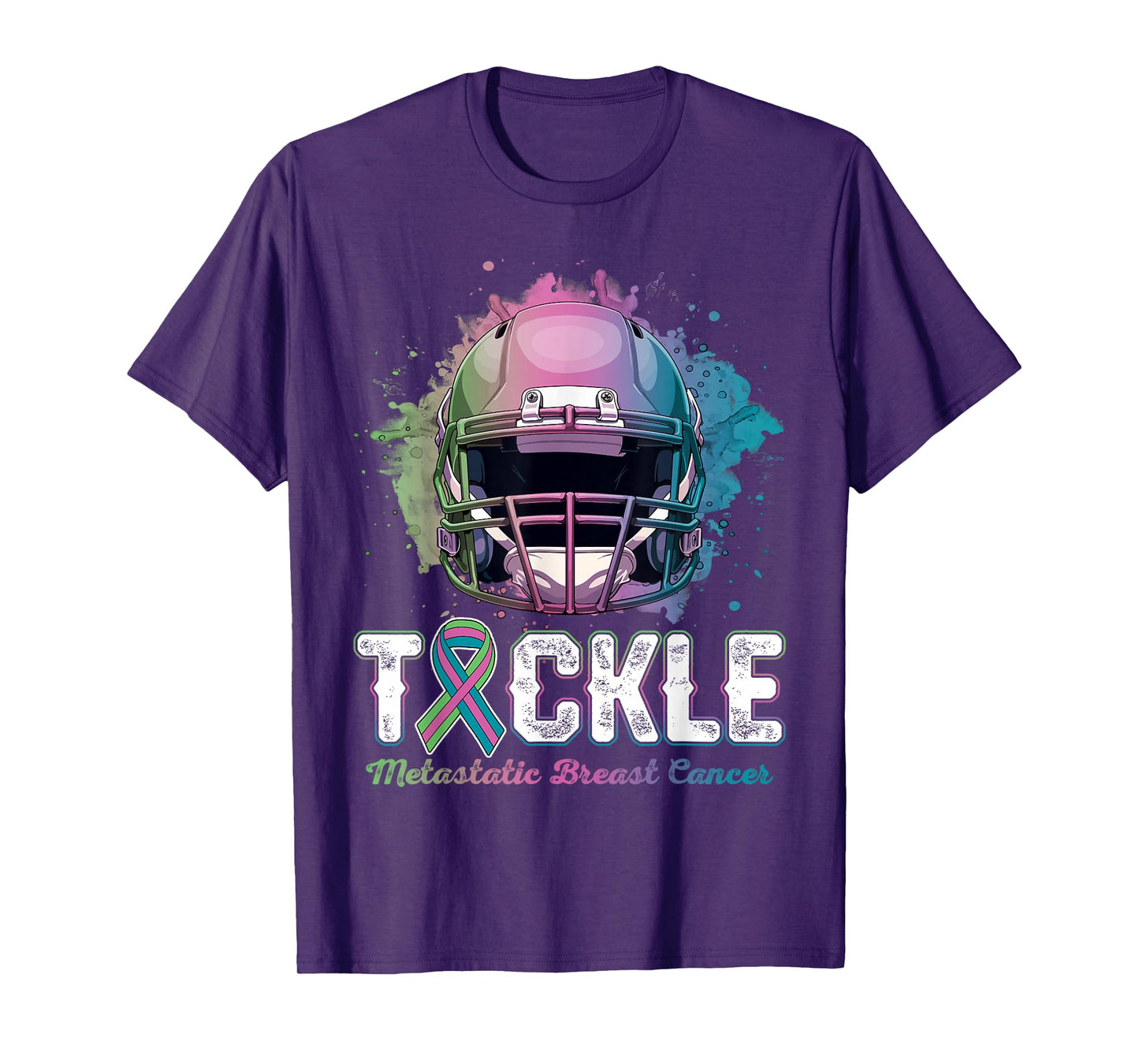 Tackle Metastatic Breast Cancer Awareness Day Football Women T-Shirt