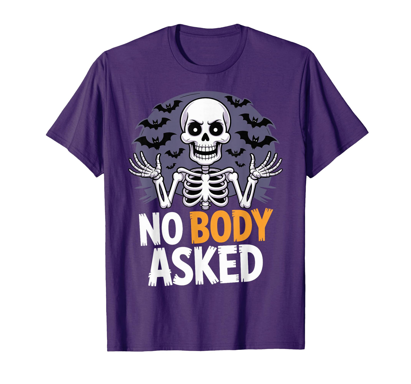 Spooky Cartoon Costume Funny Halloween Skeleton T-Shirt