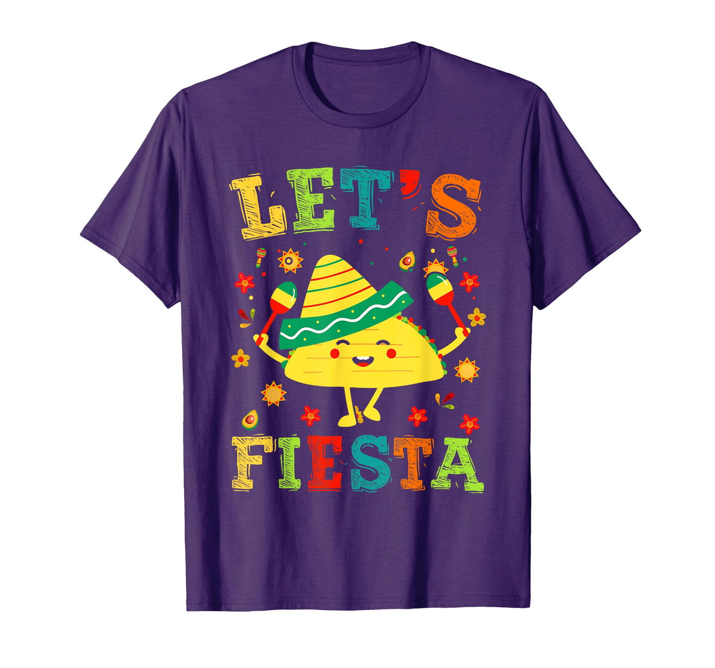 Let's Fiesta Taco Cinco De Mayo Boys Men Kids Mexican Party T-Shirt