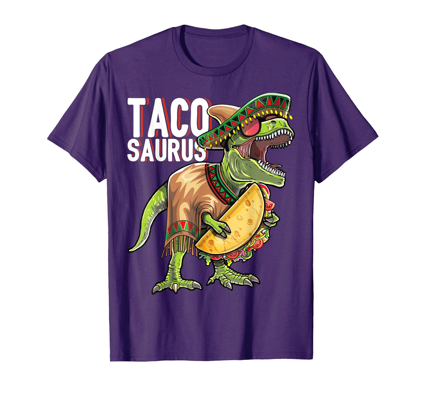 Tacosaurus Cinco De Mayo Dinosaur Taco Party Gift Kids T-Shirt