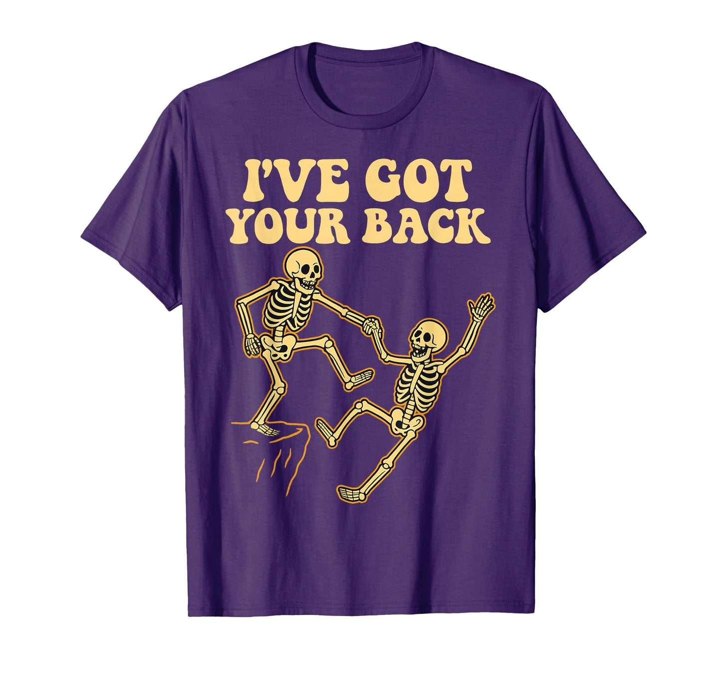 I've Got Your Back Halloween Skeleton Design Fun Wear T-Shirt