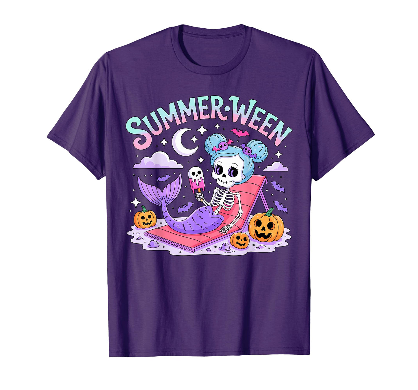 Summerween Skeleton Halloween T-Shirt