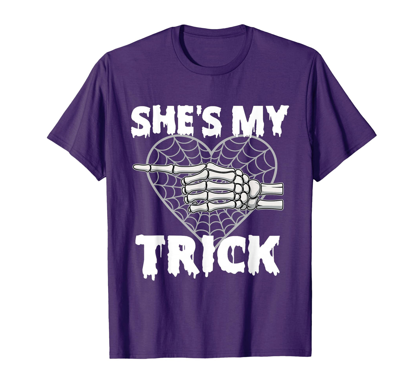 She's My Trick - Matching Halloween Couple Boyfriend T-Shirt