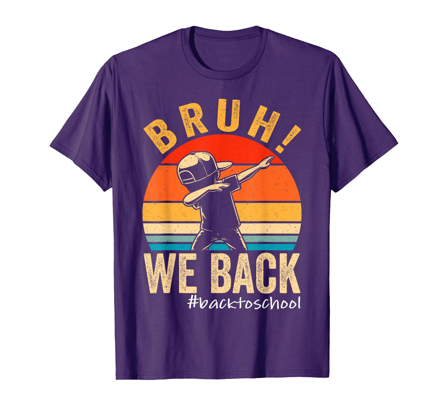 Bruh We Back First Day Of School Kids Back To School Boys T-Shirt