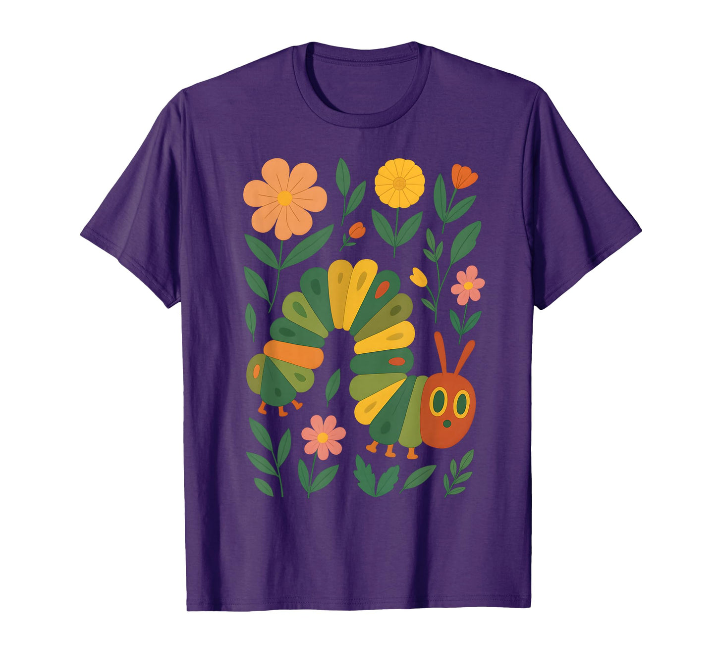Cute Caterpillar Costume Floral Garden Bug Lover Flower T-Shirt