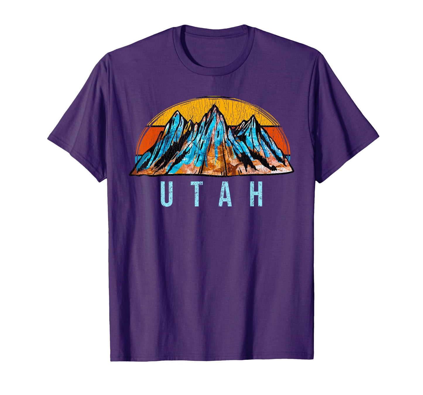 Vintage Utah | Retro Mountains Distressed T-Shirt