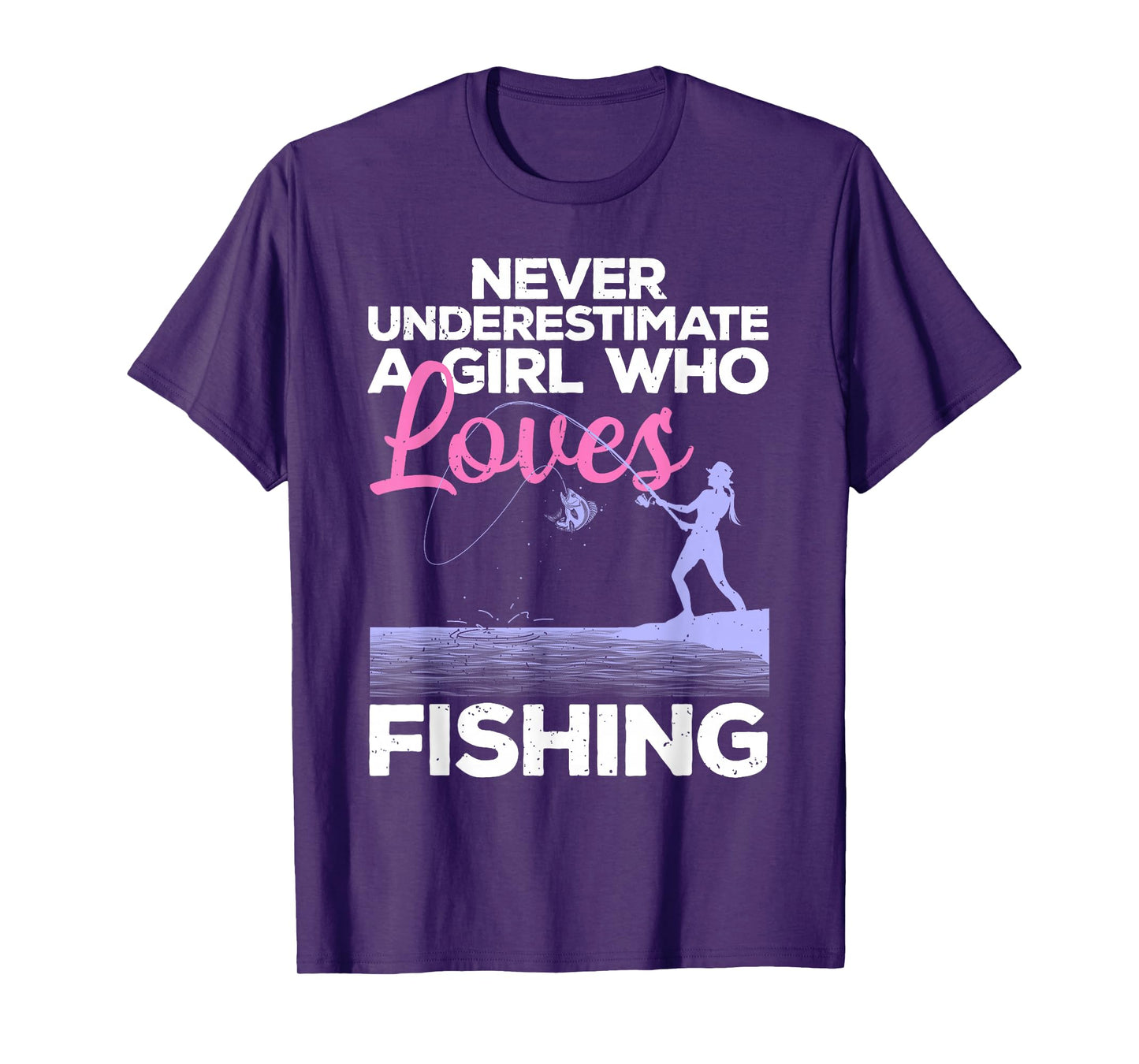 Cool Fishing For Women Girls Fisherman Fish Lure Saltwater T-Shirt