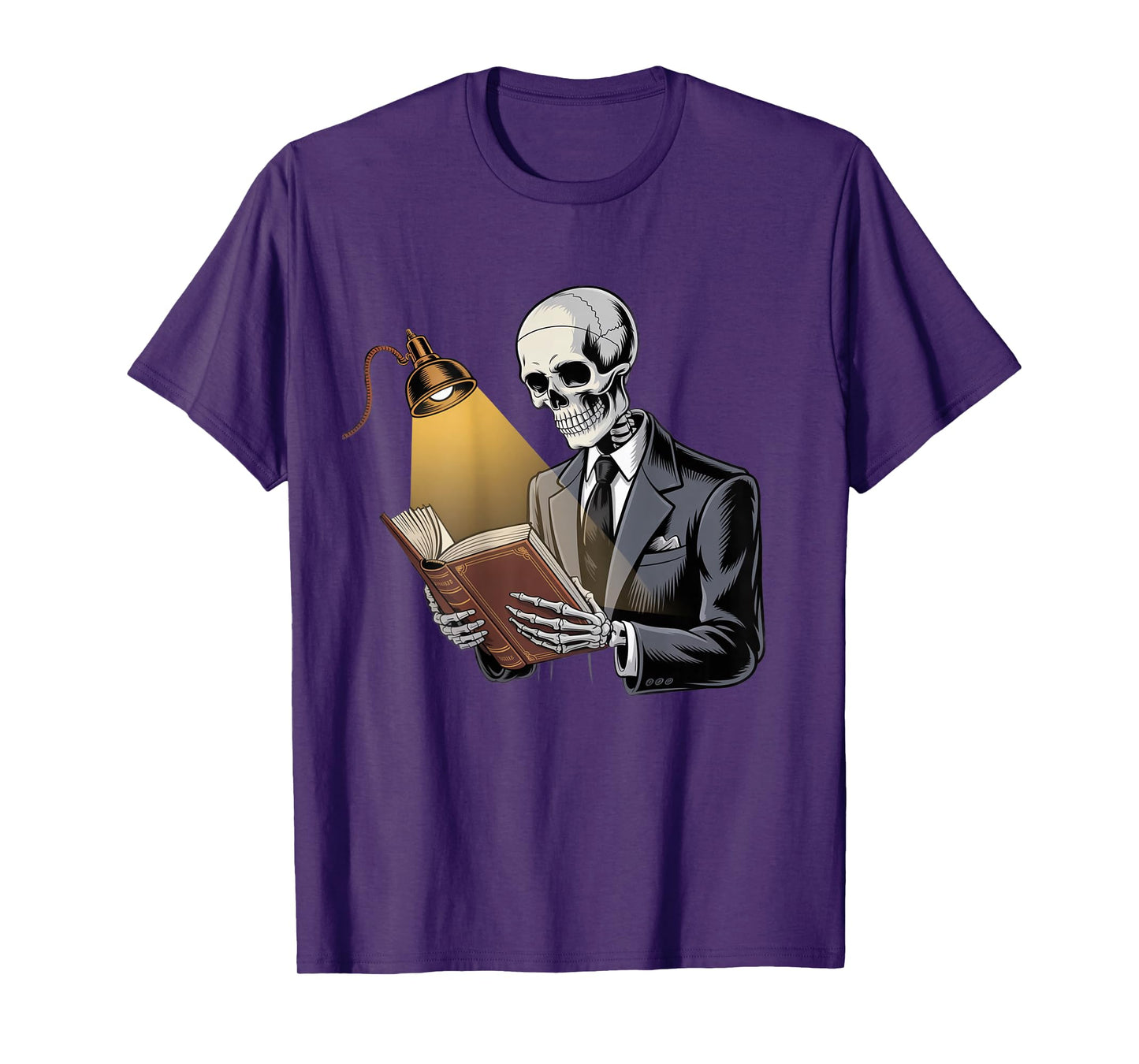 Backprinted Reader Skeleton Reading Memes Read Return Repeat T-Shirt
