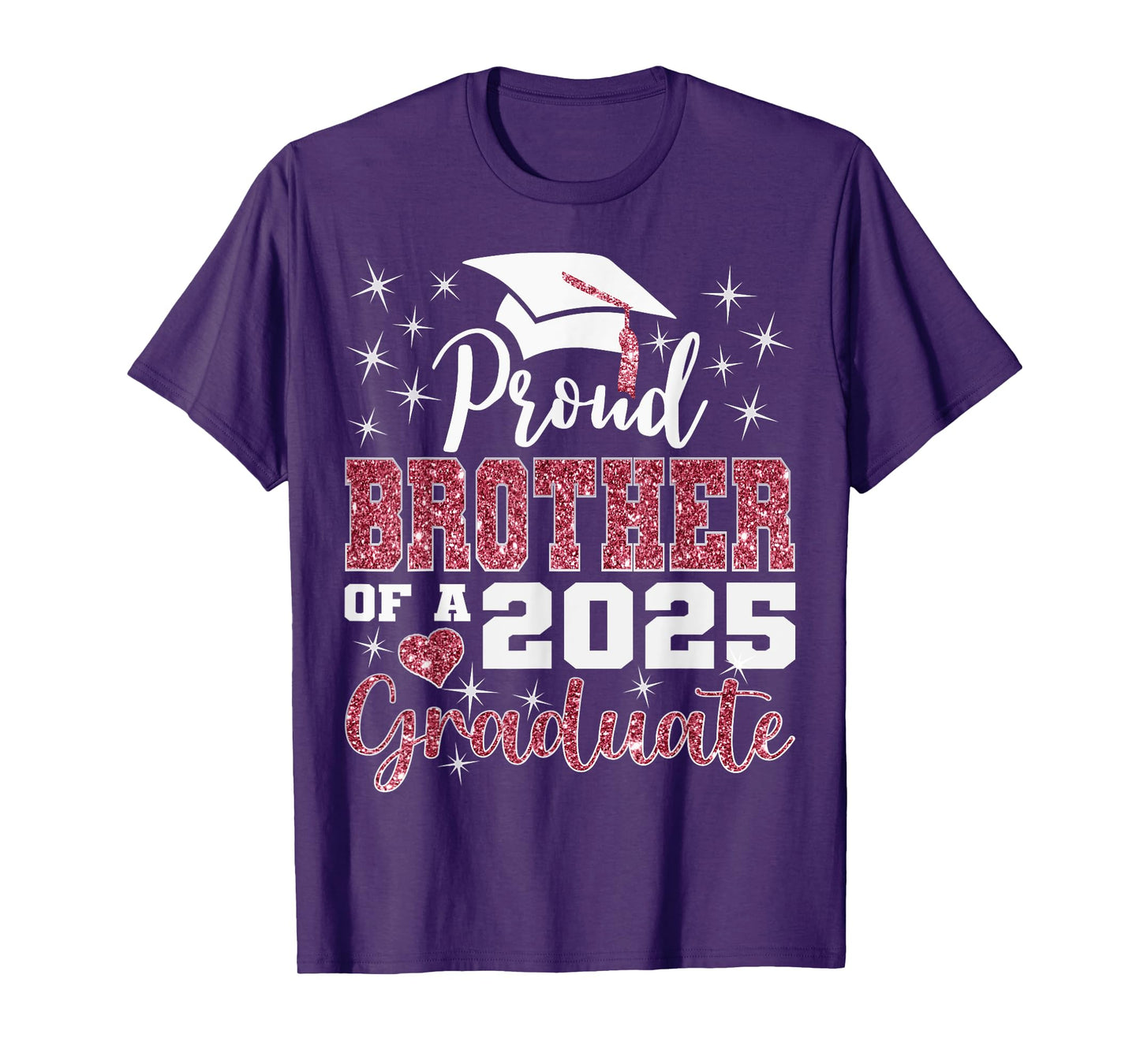 Proud Brother of 2025 College Graduate Family Graduation T-Shirt