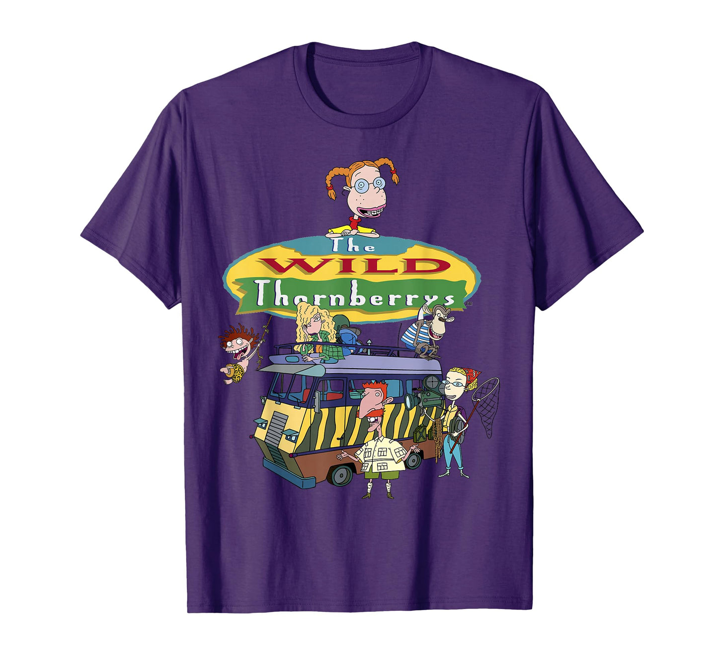 The Wild Thornberrys Family Van Group Title Logo T-Shirt