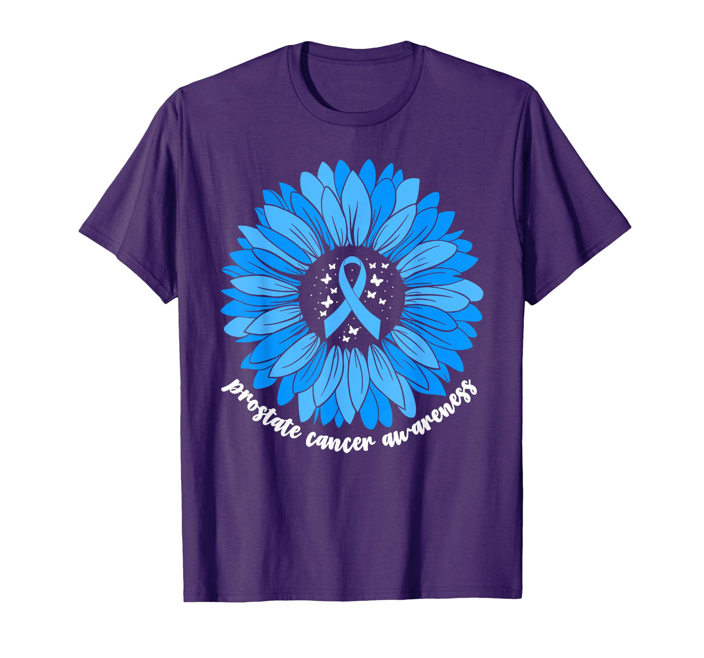 Prostate Cancer Awareness Women Sunflower Support Prostate T-Shirt