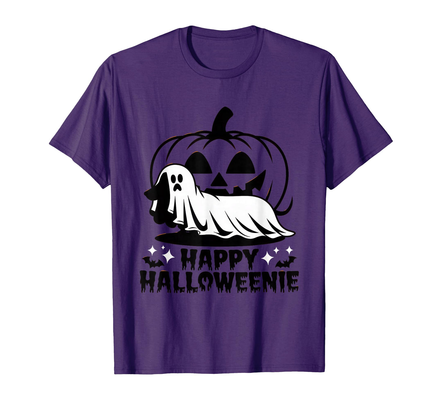 Happy Halloweenie Tshirt Women Men Wiener Monster Party T-Shirt