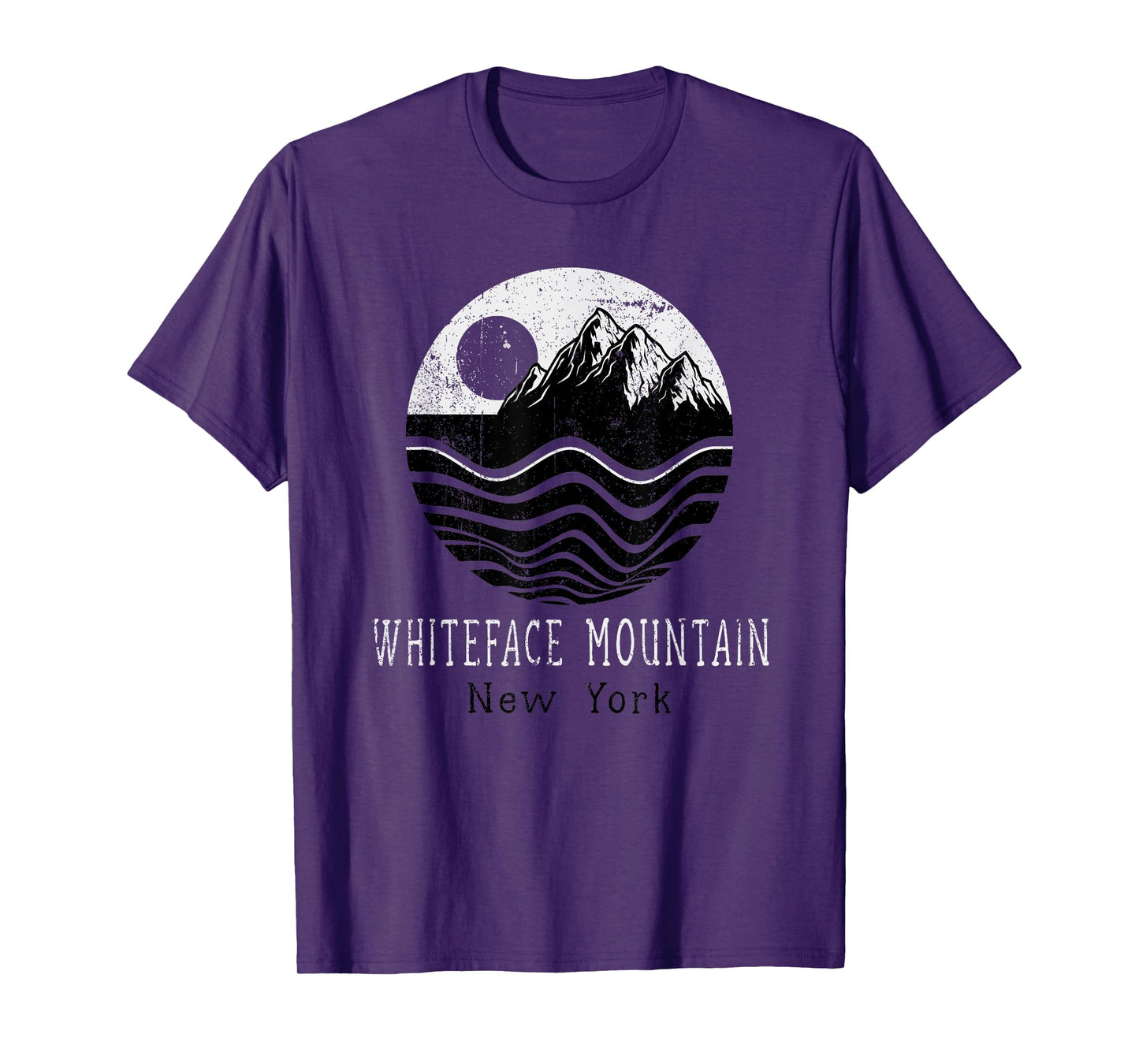 Whiteface Mountains Vintage Mountains Hiking New York Retro T-Shirt