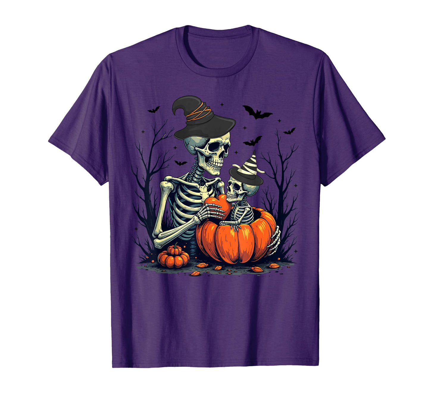 Skeleton Pregnancy Announcement Mom Women Halloween T-Shirt