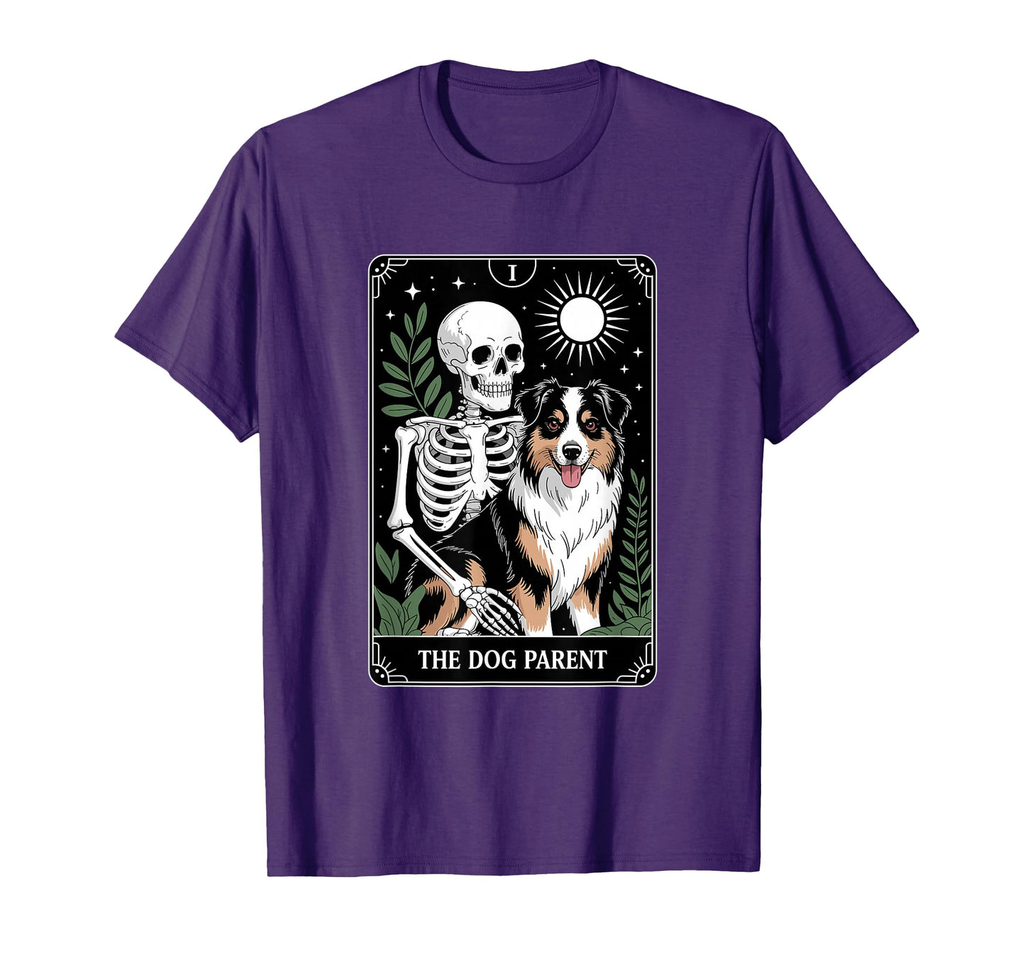 Funny Tarot Dog Parent Australian Shepherd T-Shirt