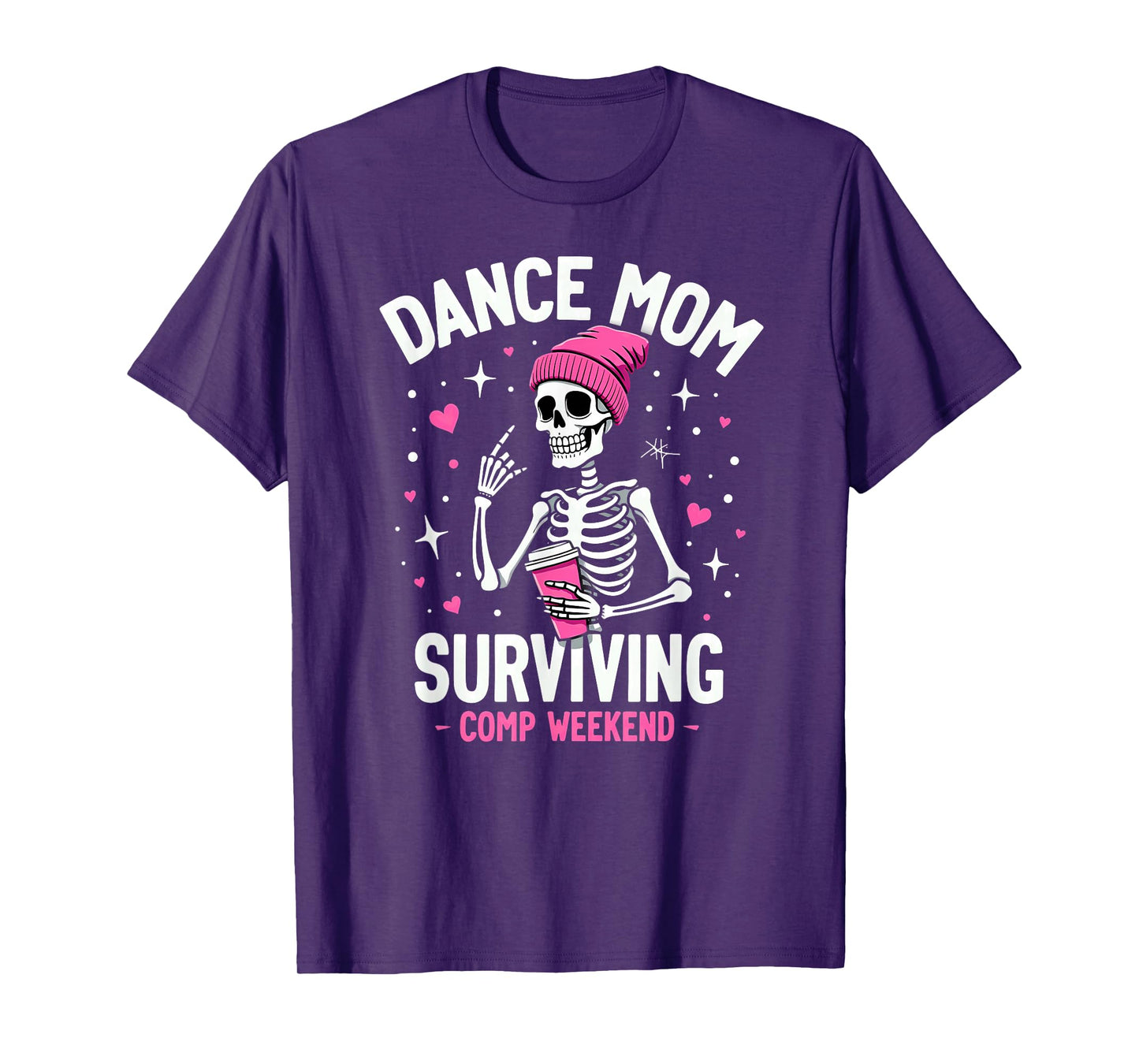Dance Mom Coffee Skeleton Halloween T-Shirt