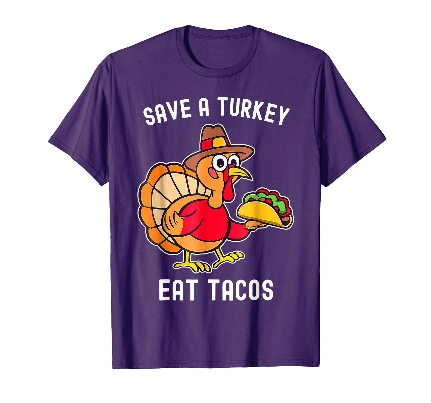 Save a Turkey Eat Tacos Mexican Thanksgiving T-Shirt