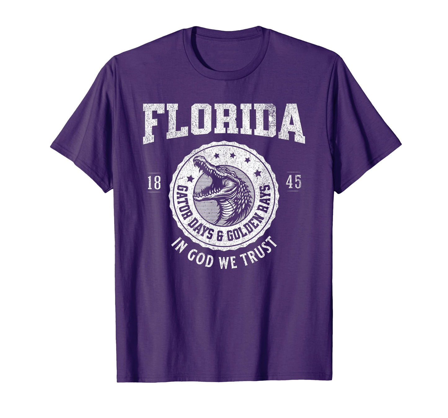 Florida Gator Days & Golden Rays Retro Alligator Head T-Shirt
