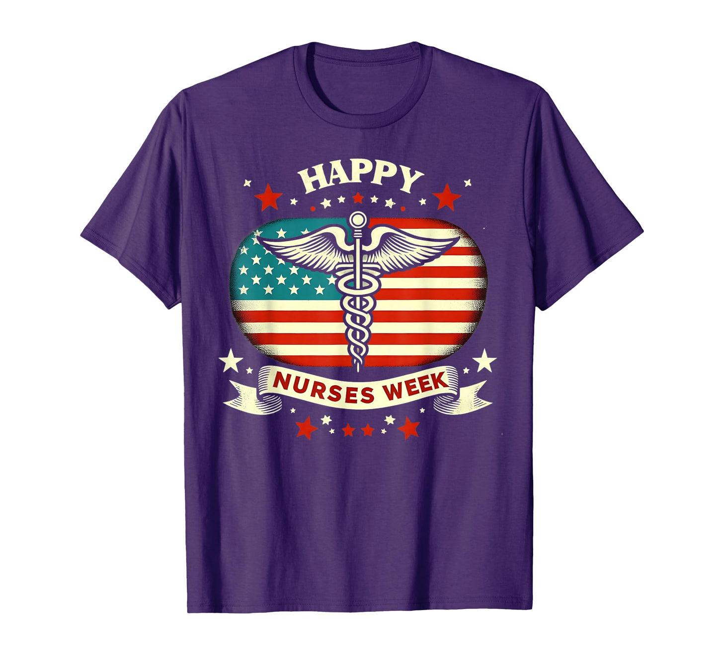 Happy nurses week, Great Nurses week 2025 American flag T-Shirt