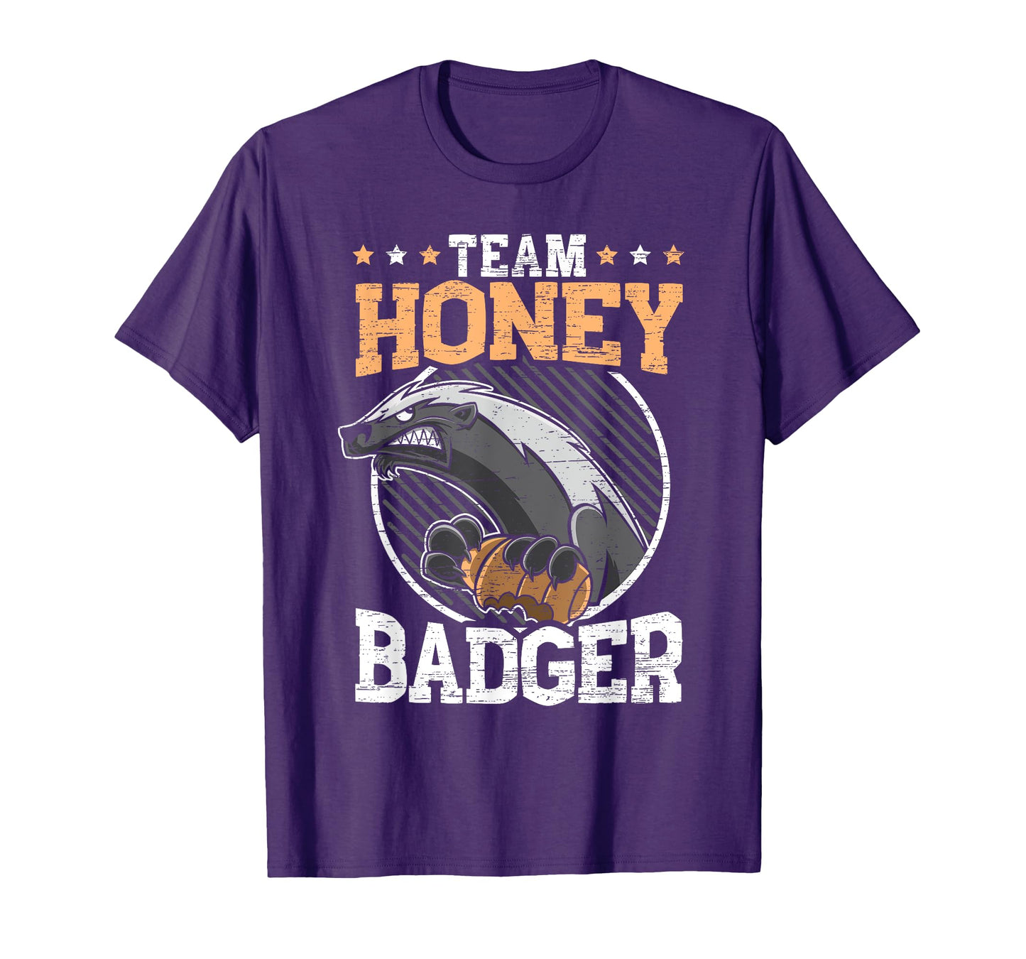 Team Honey Badger Fearless Animal Ratel Courageous Carnivore T-Shirt