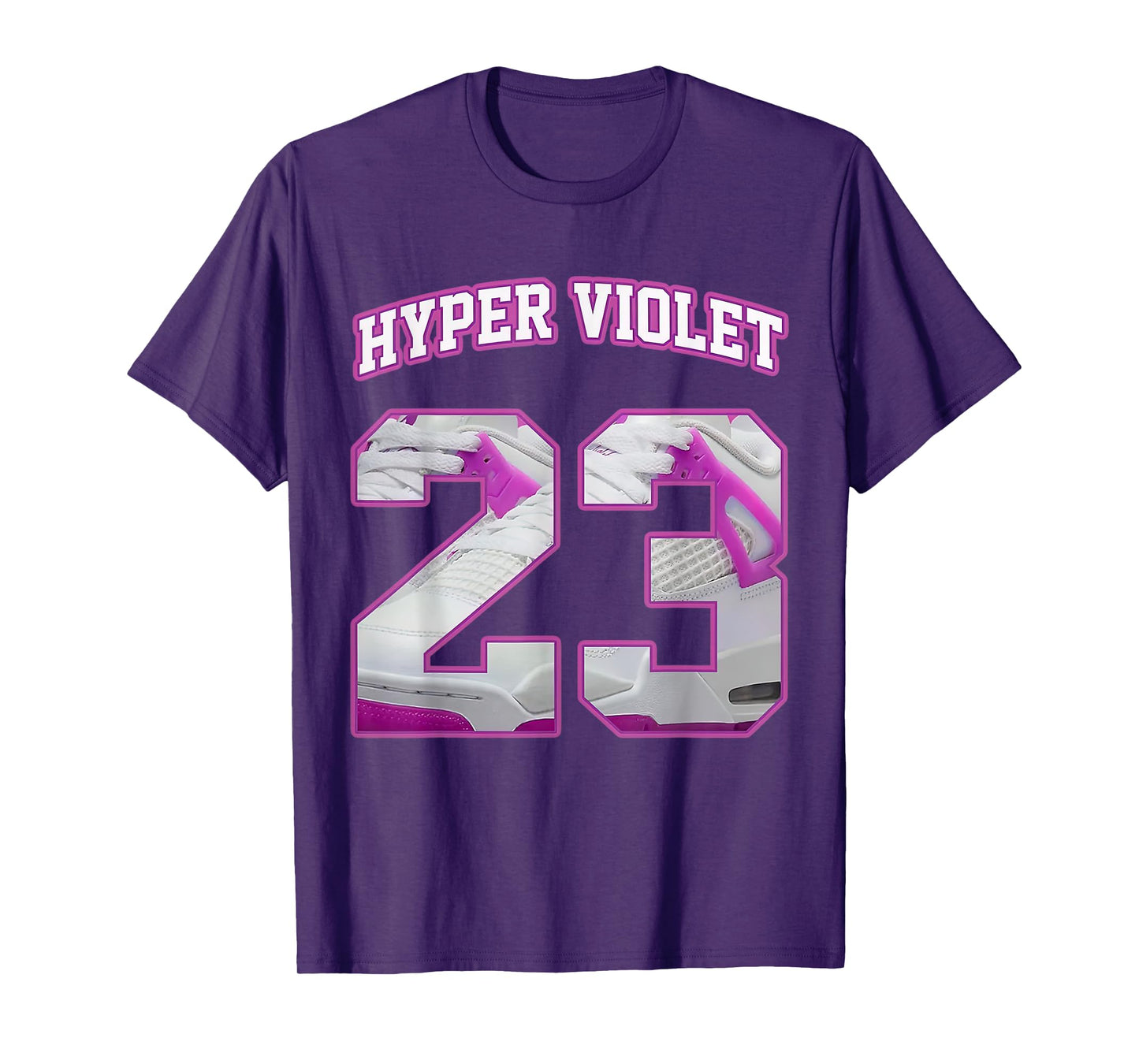 Number 23 Hyper Violet 4s Matching Tee For Men Women T-Shirt