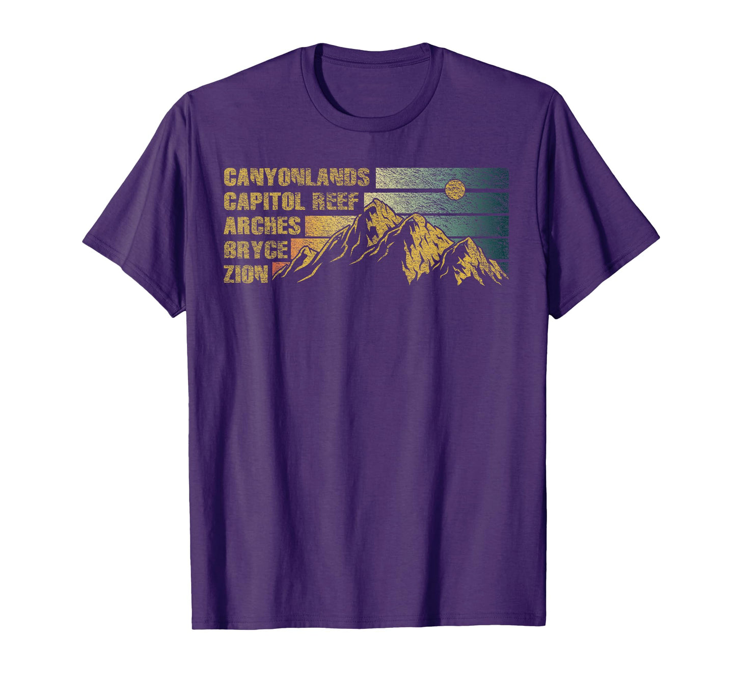 Vintage Utah Souvenir Big 5 Utah Mighty Five National Park T-Shirt