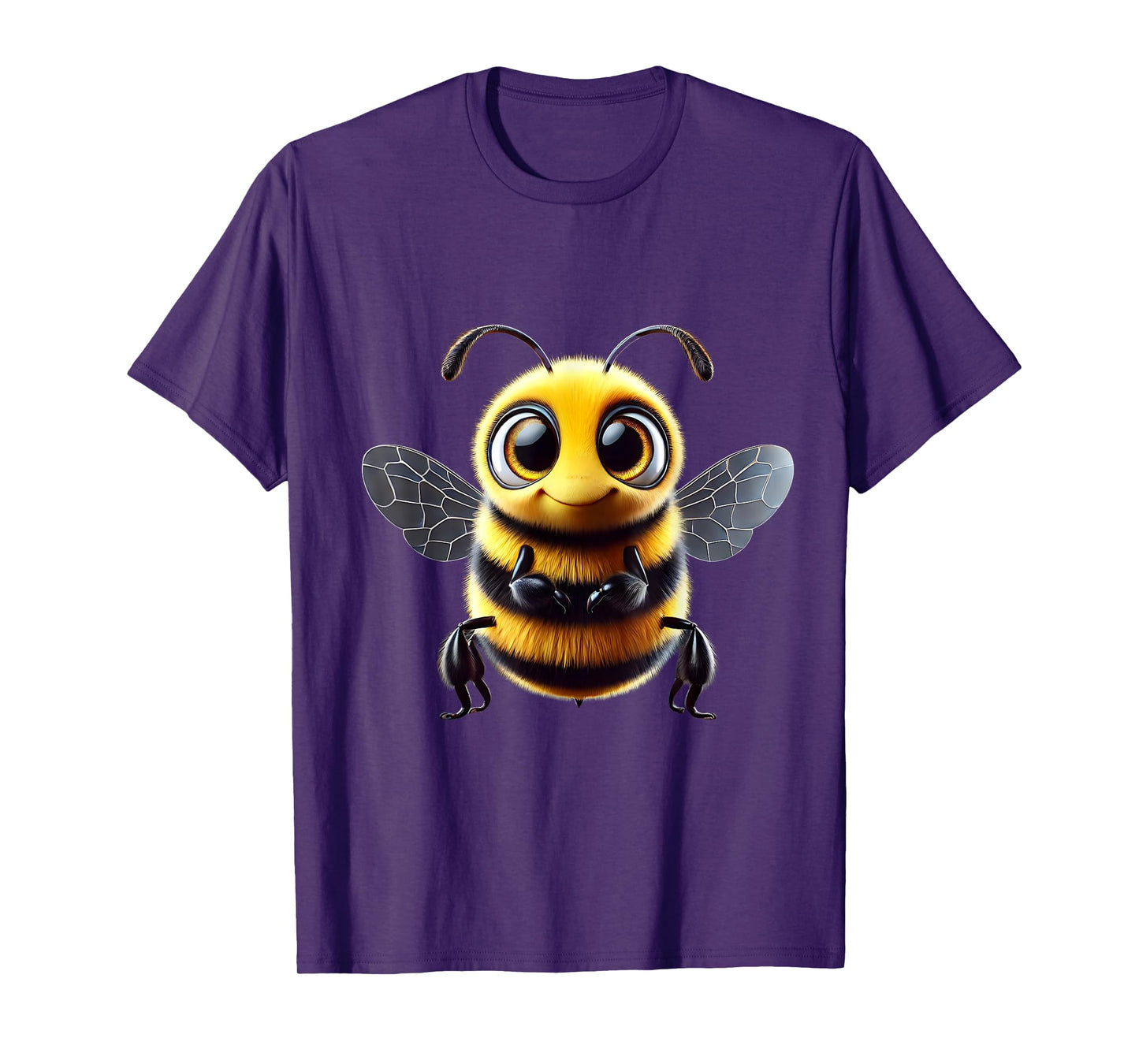 Cute Smiling Bee Cartoon Art T-Shirt