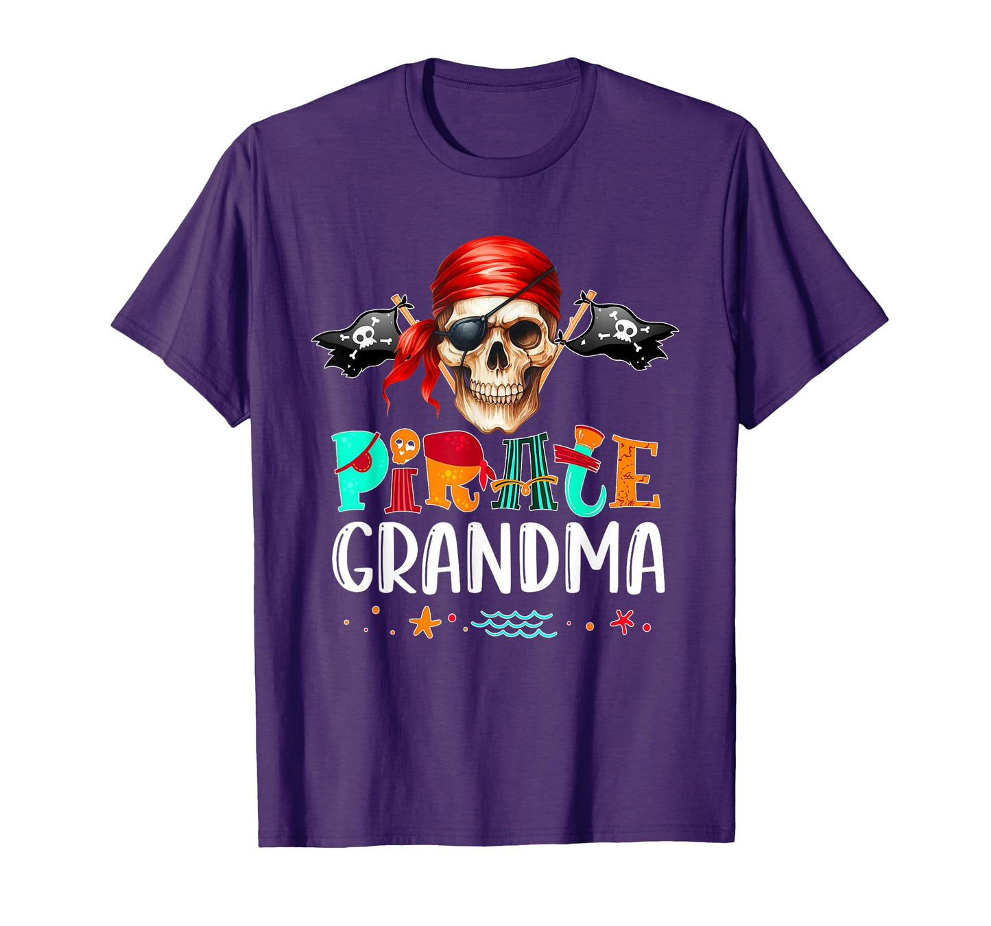 Pirate Grandma Funny Birthday Pirate Day Family Matching T-Shirt