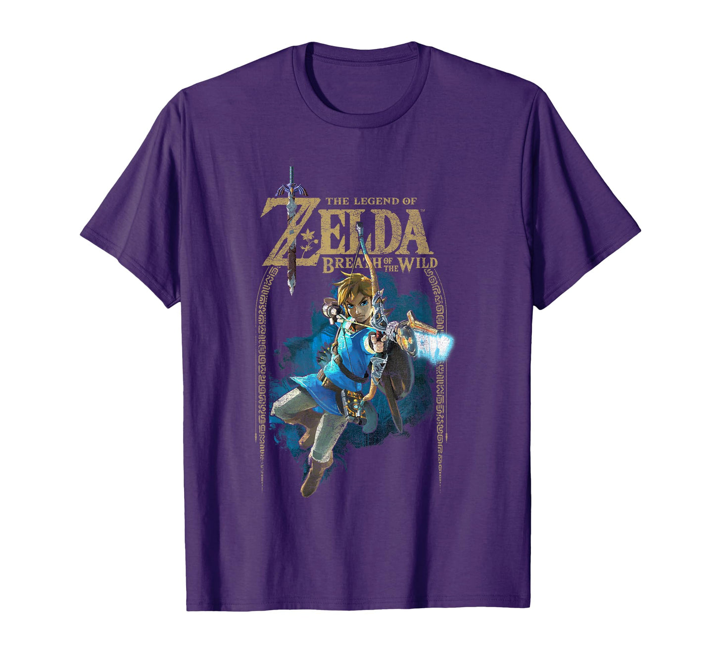 Zelda Breath Of The Wild Link Arch Shot Logo Graphic T-Shirt T-Shirt