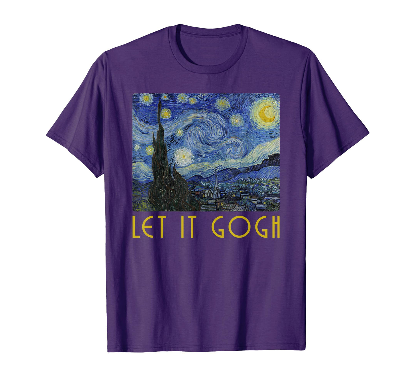 Vincent Van Gogh Let it Gogh Artist Humor Pun T-Shirt