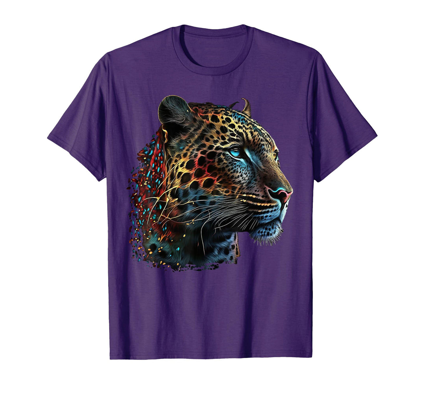 Leopard art animals print motif leopard T-Shirt