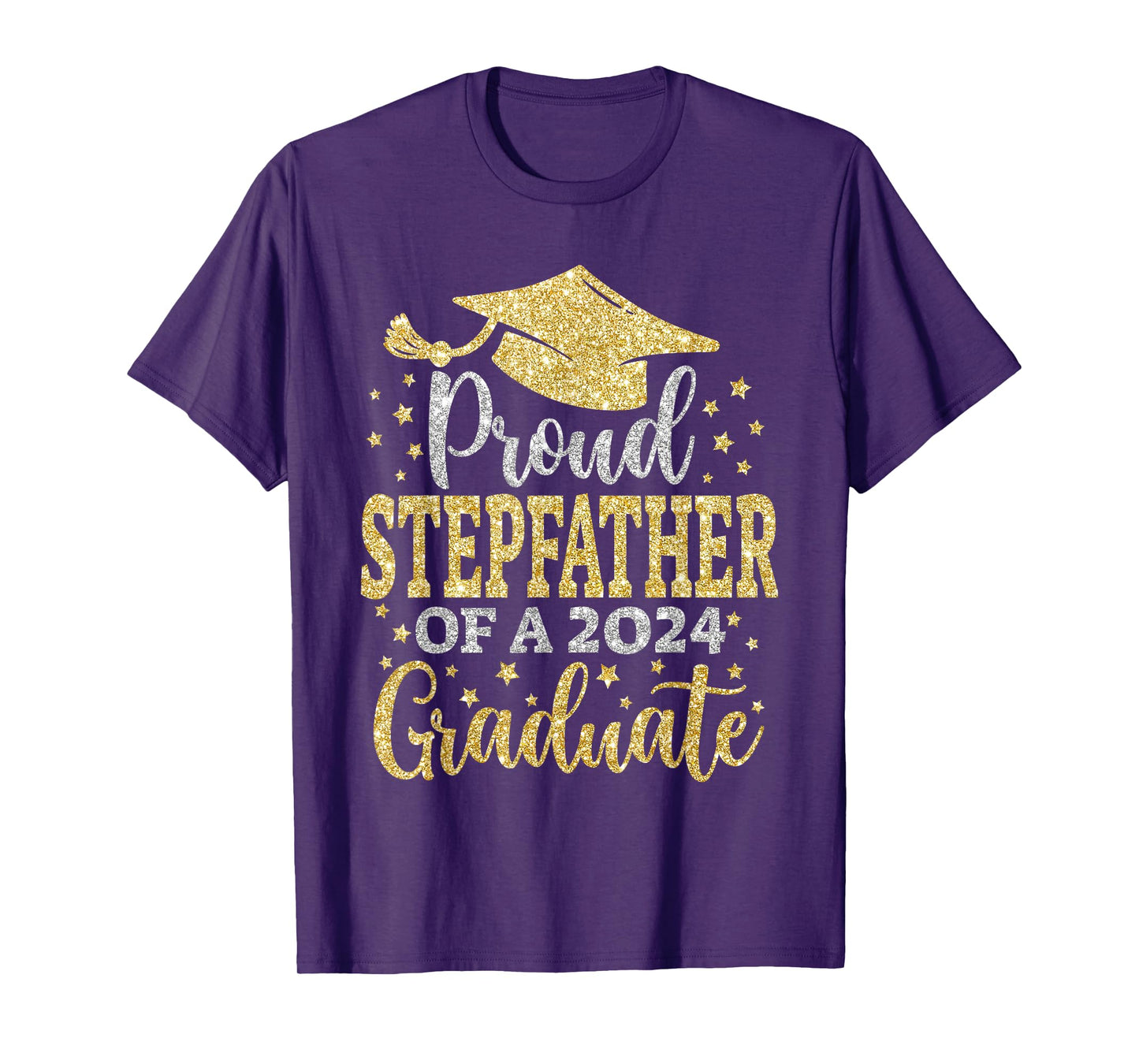 Stepfather Senior 2024 Proud Dad Of A Class Of 2024 Graduate T-Shirt