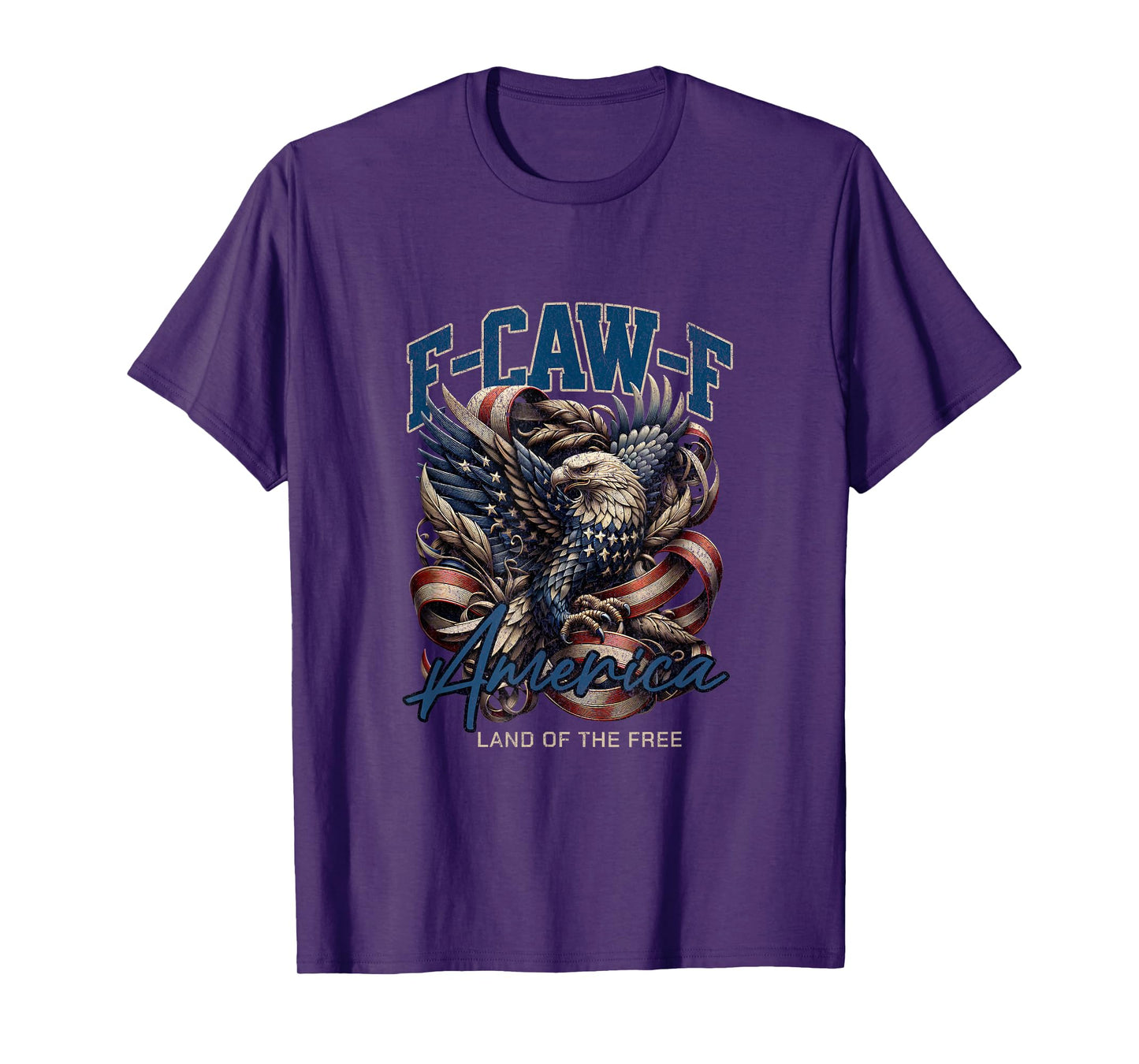 Cool Patriotic American Eagle F-CAW-F Meme Vintage Retro T-Shirt