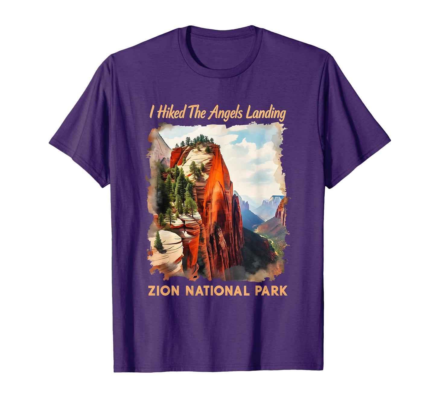 National Park Hiking Camping I Hiked The Angels Landing Zion T-Shirt