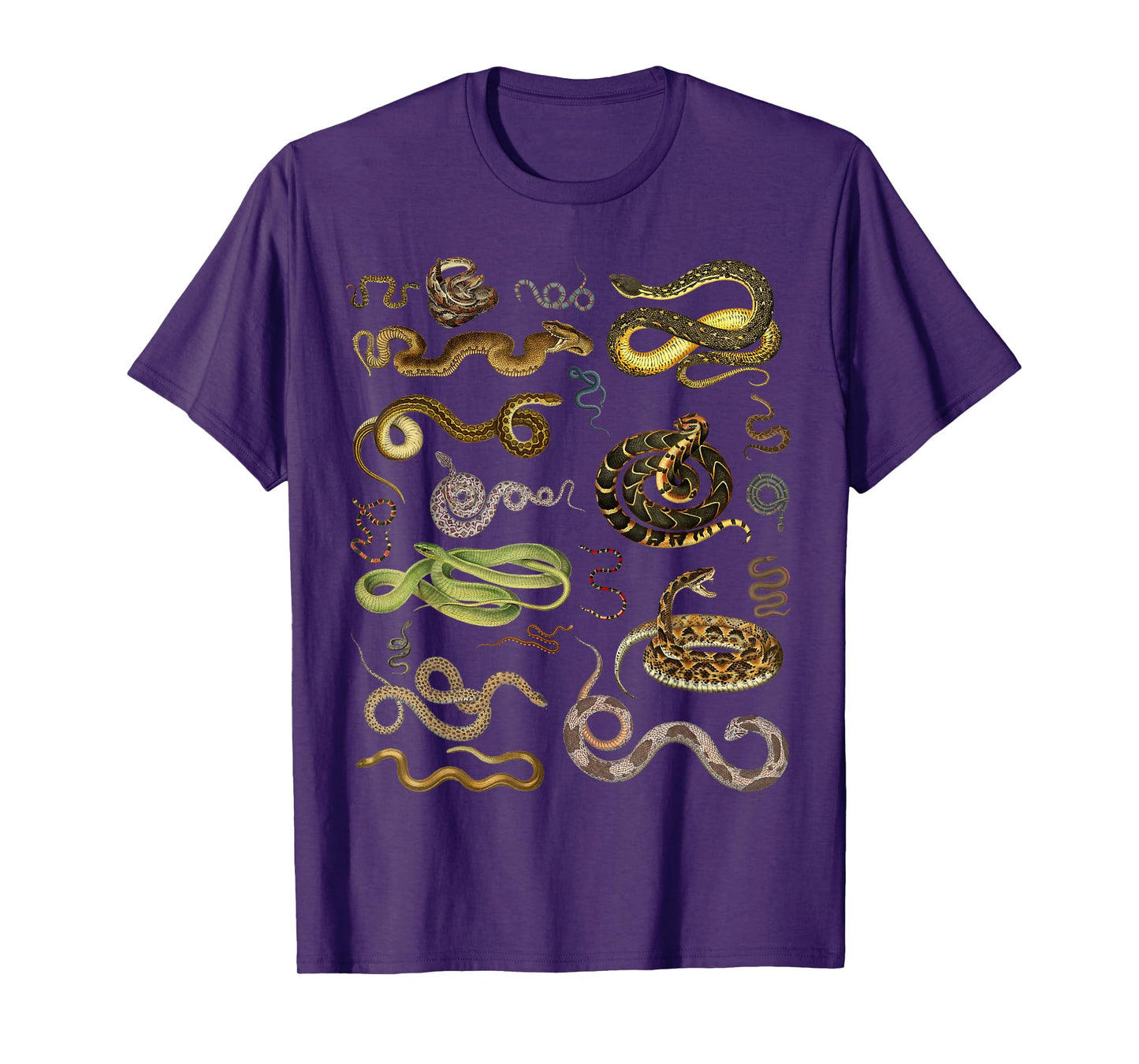 Types Of Snakes Herpetologist Educational Kids Boys Girls T-Shirt