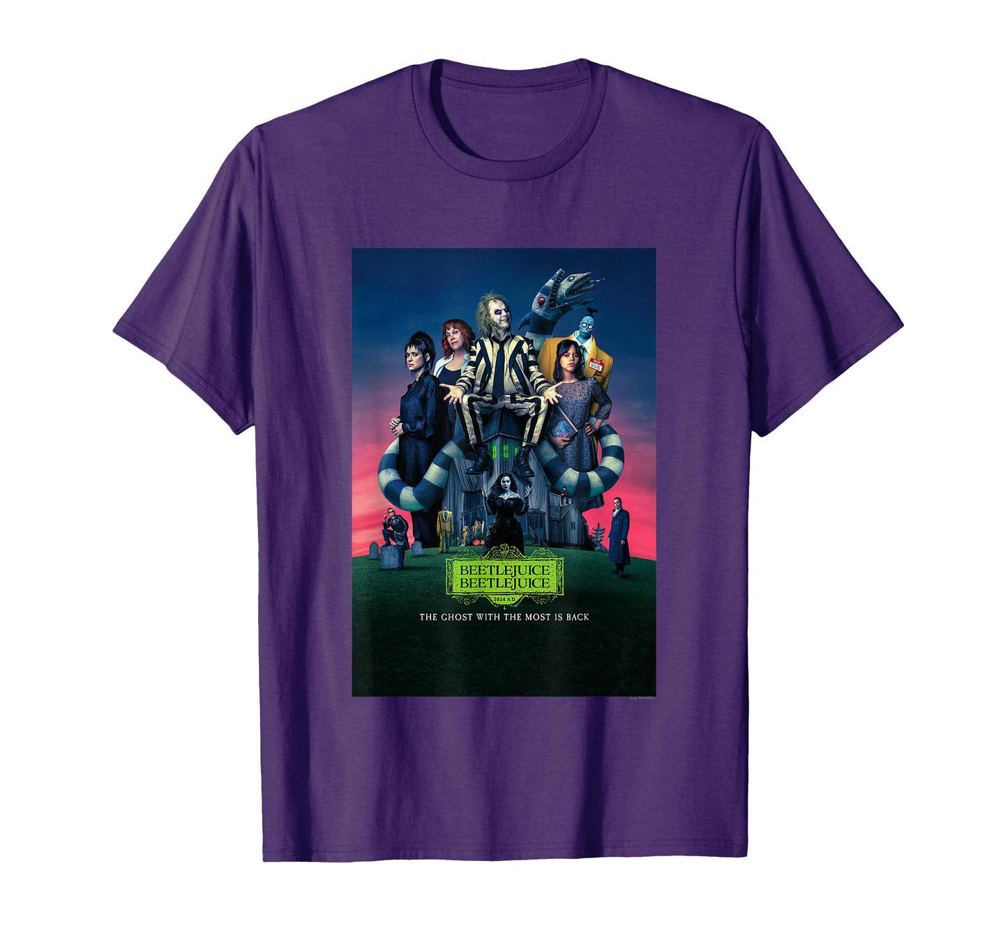 Beetlejuice Beetlejuice The Ghost With The Most Movie Poster T-Shirt